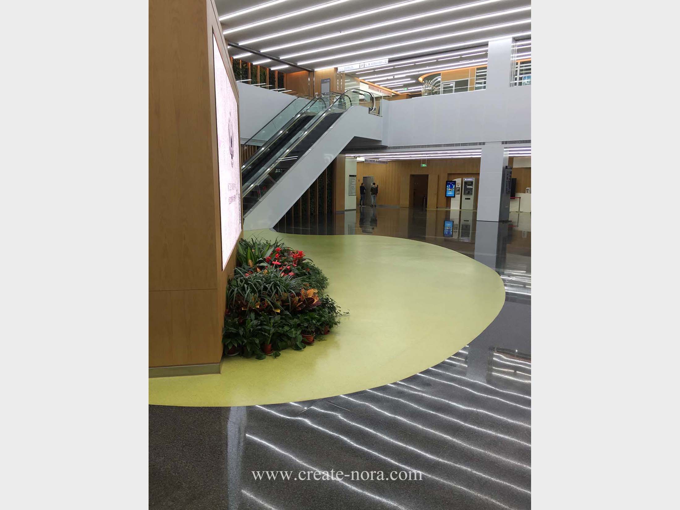 the photo of nora rubber flooring in Shanghai Xuhui Administrative Service Center 12